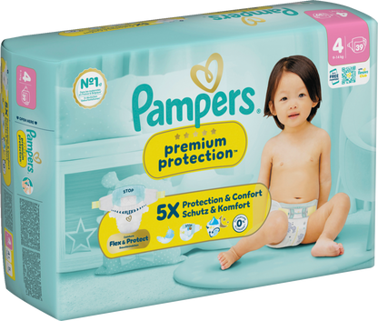 Pampers Premium Protection Gr.4 Maxi 9-14kg (39 STK) Sparpack