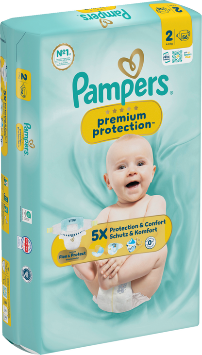 Pampers Premium Protection Gr.2 Mini 4-8kg (56 STK) Sparpack