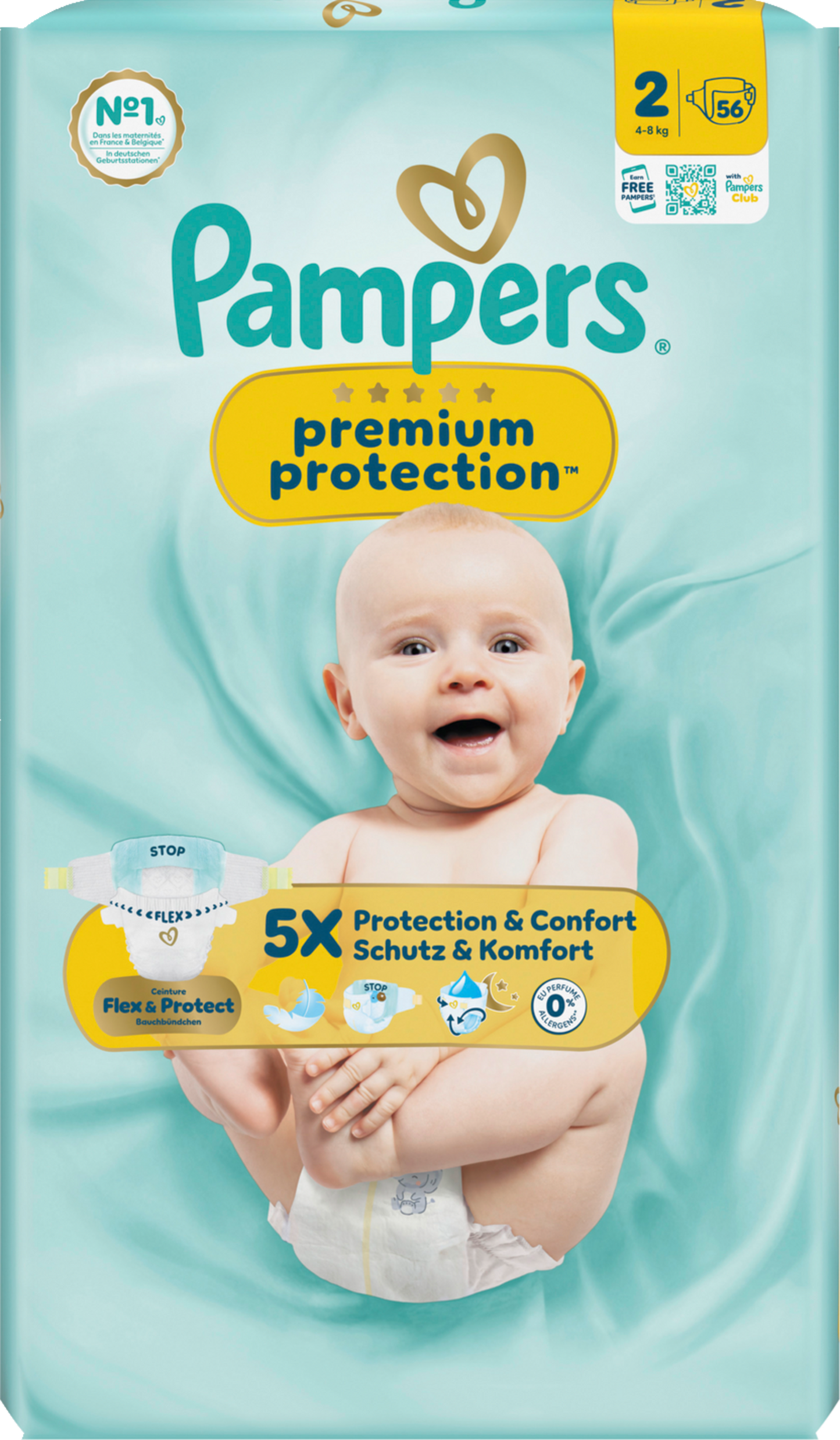 Pampers Premium Protection Gr.2 Mini 4-8kg (56 STK) Sparpack