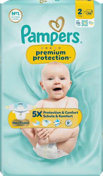 Pampers Premium Protection Gr.2 Mini 4-8kg (56 STK) Sparpack