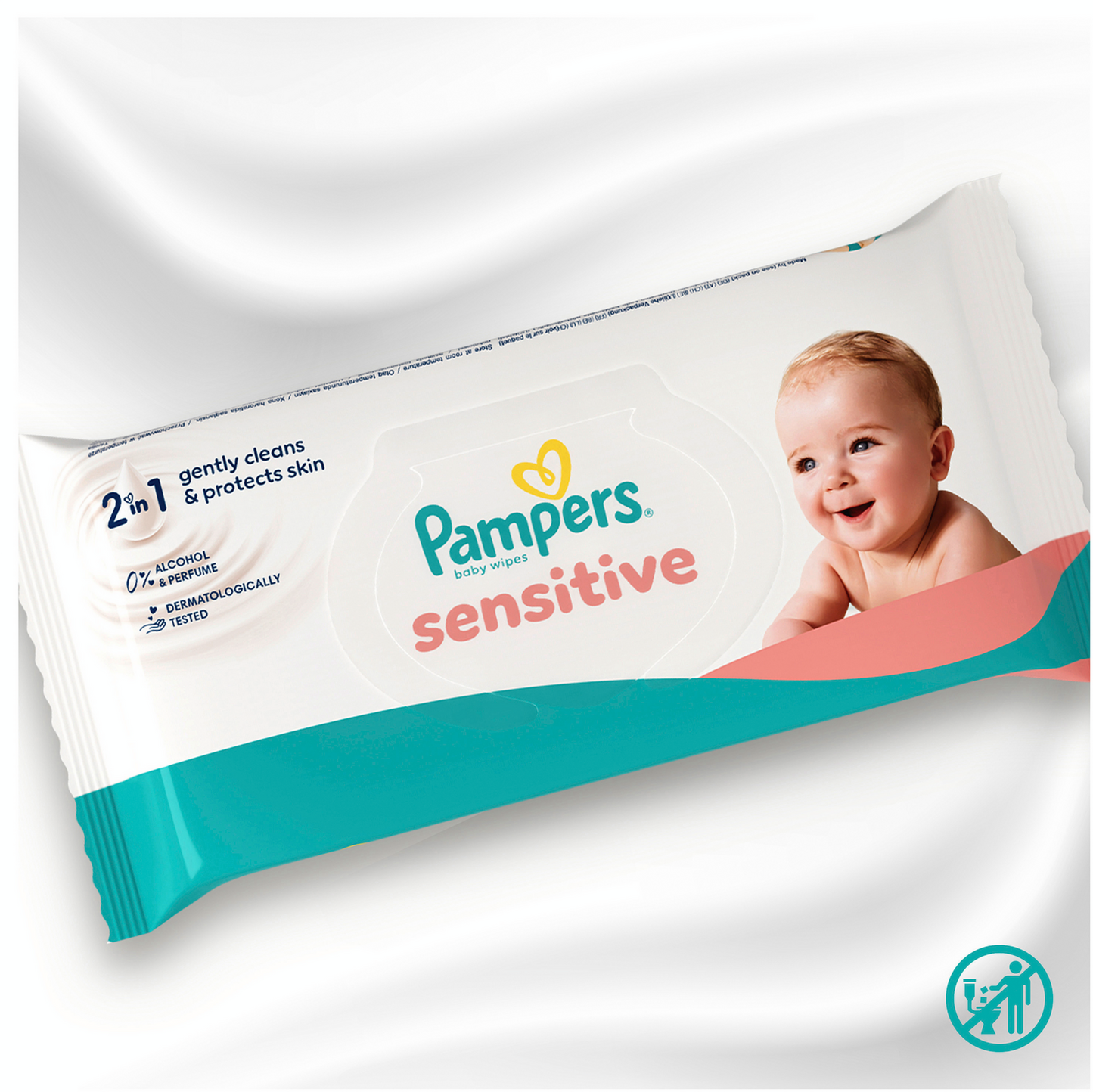 Pampers Feuchte Tücher Sensitive (80 STK) Beutel