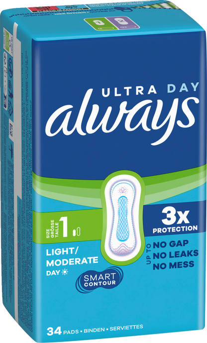 Always Ultra Damenbinden Normal Gr. 1 (136 STK) Monatspaket