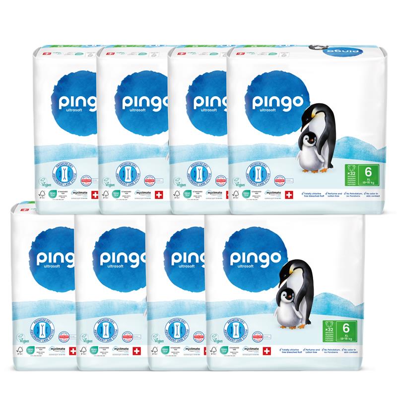 Pingo Gr. 6 XL (13-18 kg) 2er Karton (2 x 4 x 32 STK)