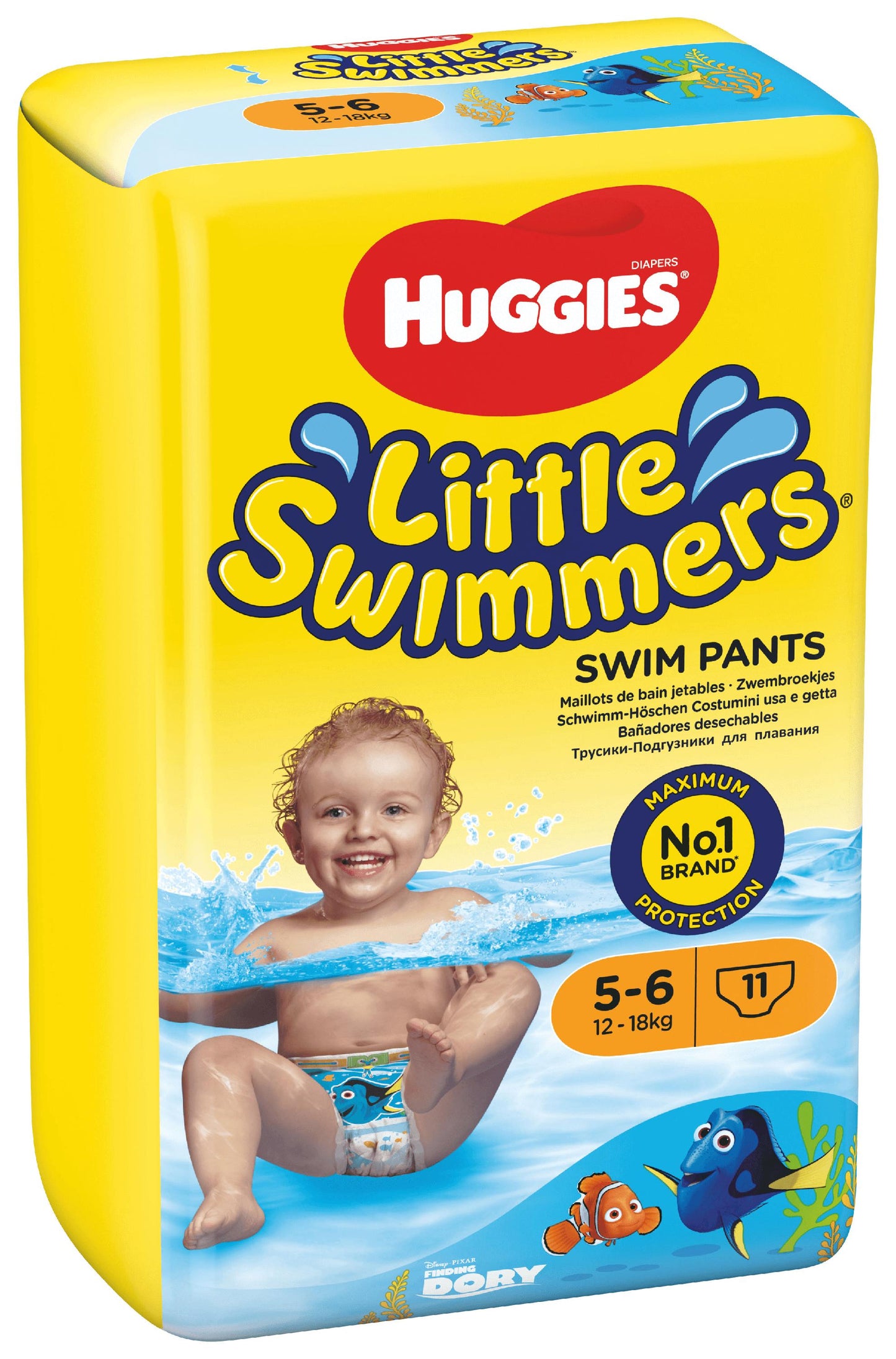 Huggies Schwimm-Windeln Grösse 5-6  (12-18 Kg) KARTON (8 x 11 STK)
