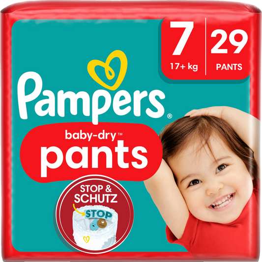 Pampers Baby-Dry PANTS Gr. 7 XXL +17kg (29 STK) Beutel