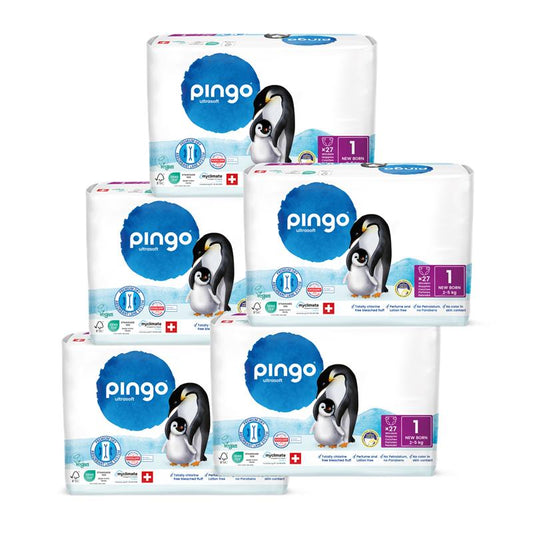 Pingo Gr. 1 Newborn (2-5 kg) Karton (5 x 27 STK)