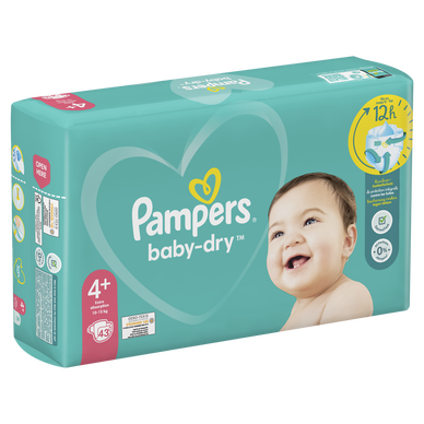 Pampers Baby-Dry Gr.4+ Maxi Plus 10-15kg (43 Stk) Sparpack