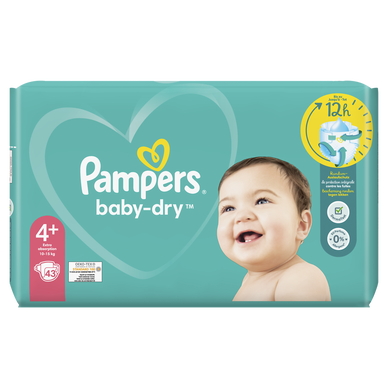 Pampers Baby-Dry Gr.4+ Maxi Plus 10-15kg (43 Stk) Sparpack