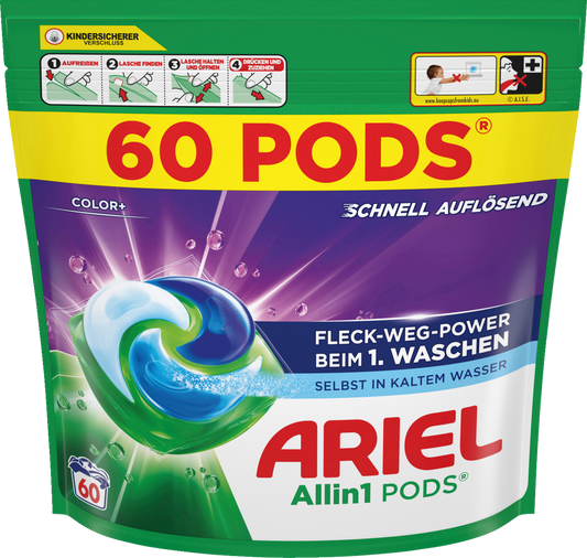 Ariel Allin1 PODS Color+ - 60 Waschladungen