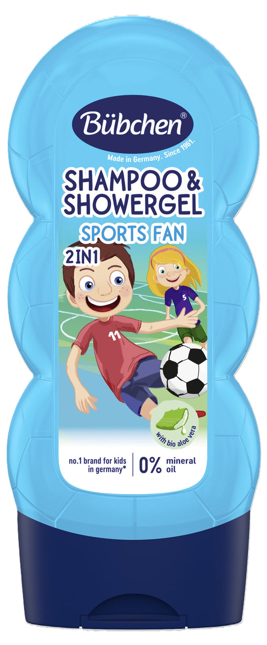 Bübchen Kids Shampoo & Duschgel 2 in 1 Sports Fan 230ml