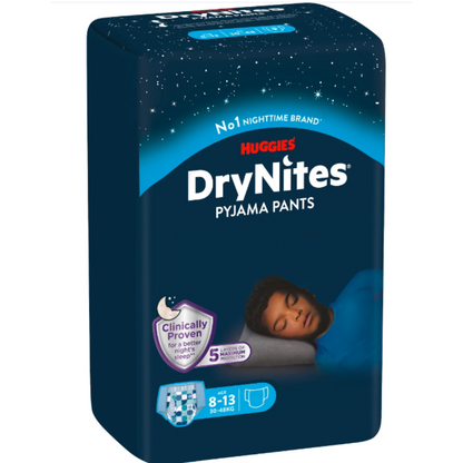 Huggies DryNites® Pyjama Pants Boy 8-13 Jahre (30-48 kg) Beutel (13 STK)