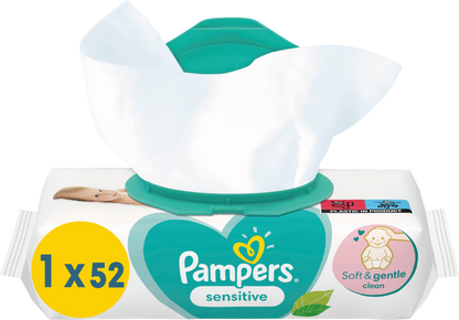 Pampers Feuchte Tücher Sensitive (52 STK)