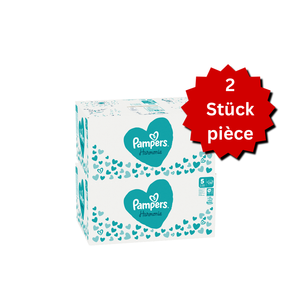 Pampers Harmonie Gr. 5 Junior 11-16kg (2x152 STK) AKTION 2 Monatsboxen