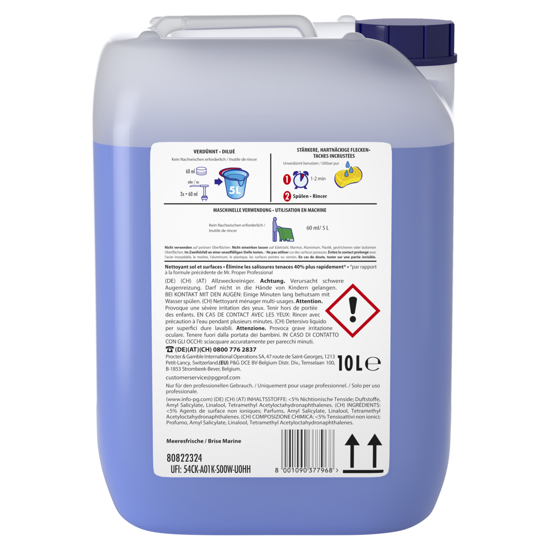 Mr. Propper PROFESSIONAL Allzweckreiniger Meeresfrische (10L)