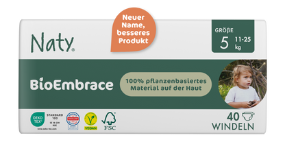 Naty BioEmbrace T5 Junior (11-25kg) Karton (4 X 40 STK)