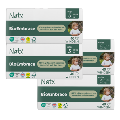 Naty BioEmbrace T5 Junior (11-25kg) Karton (4 X 40 STK)