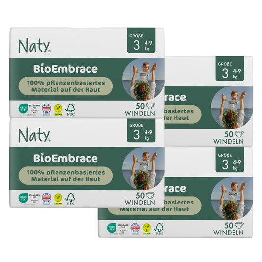 Naty BioEmbrace T3 Midi (4-9kg) Karton (4 X 50 STK)