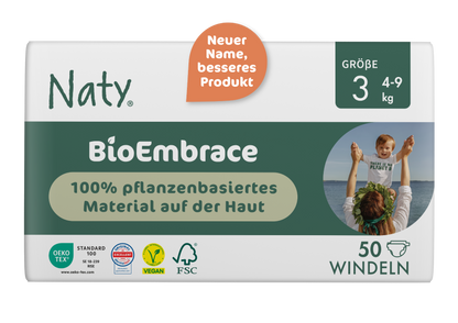 Naty BioEmbrace T3 Midi (4-9kg) Karton (4 X 50 STK)