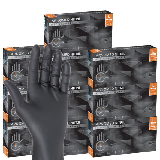 Nitril Handschuhe schwarz Gr. L (10 x 100 STK) Karton