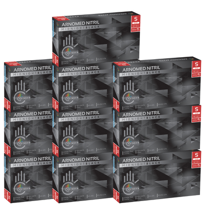 Nitril Handschuhe schwarz Gr. S (10 x 100 STK) Karton