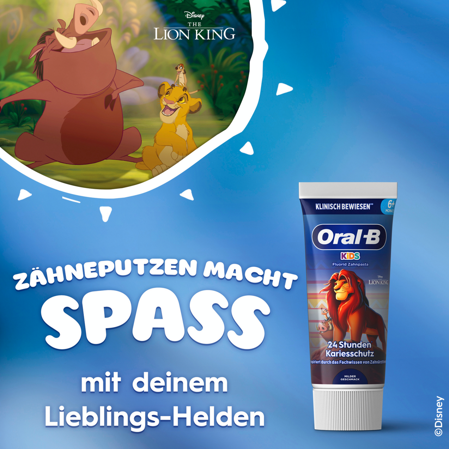 Oral-B Kinder Zahnpasta - 0 bis 6 Jahre (60 ml)
