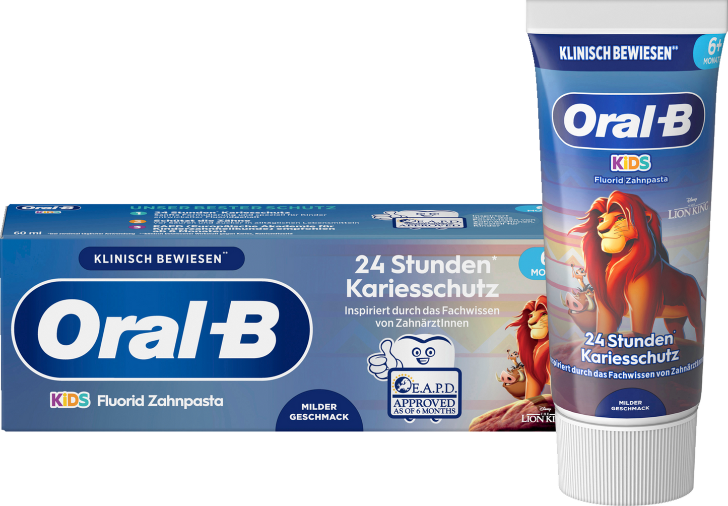 Oral-B Kinder Zahnpasta - 0 bis 6 Jahre (60 ml)