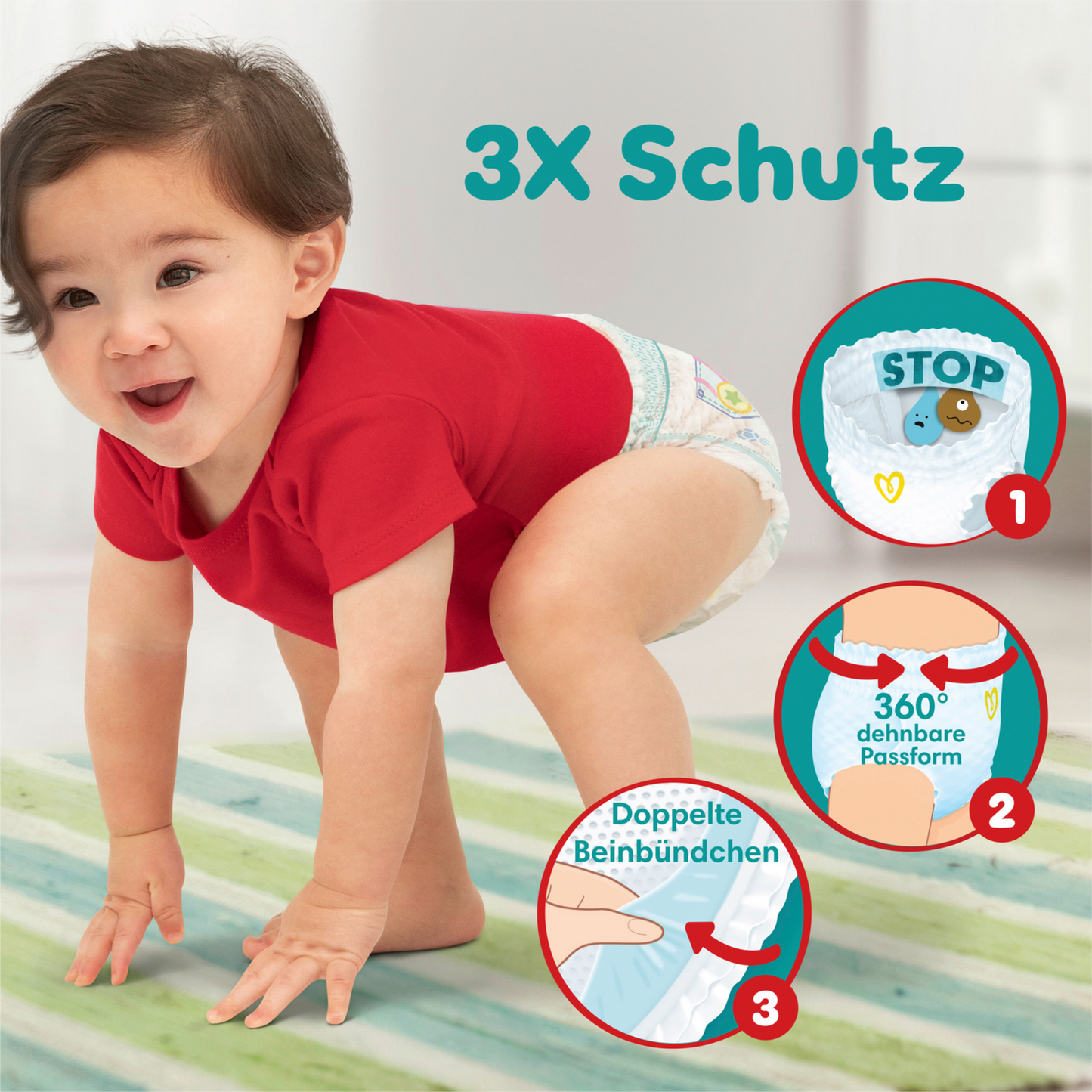 Pampers Baby-Dry PANTS Gr. 4 Maxi 9-15kg (42 STK) Beutel