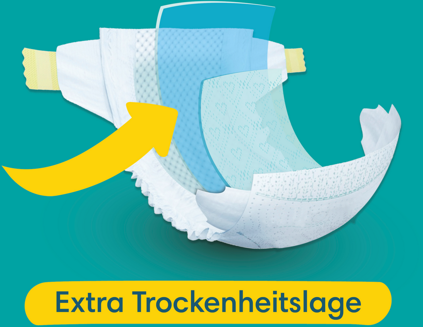 Pampers Baby-Dry Gr.3 Midi 6-10kg (124 STK) Maxi Pack