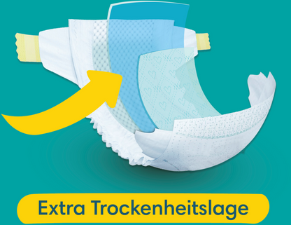 Pampers Baby-Dry Gr.3 Midi 6-10kg (124 STK) Maxi Pack