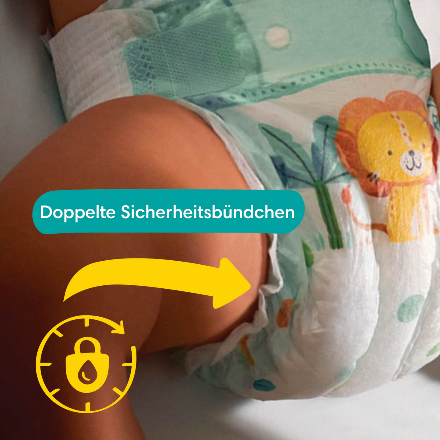 Pampers Baby-Dry Gr.3 Midi 6-10kg (124 STK) Maxi Pack