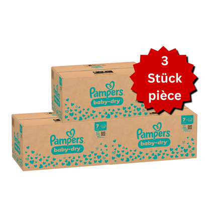 Pampers Baby-Dry Gr.7 XXL 15+kg (3x132 STK) AKTION 3 Monatsboxen