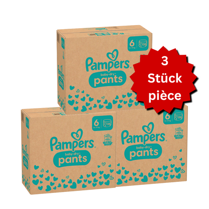 Pampers Baby-Dry PANTS Gr. 6 XL 14-19kg (3x138 STK) AKTION 3 Monatsboxen