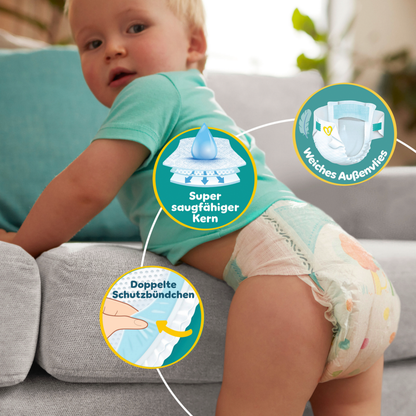 Pampers Baby-Dry Gr.7 XXL 15+kg (132 STK) Monatsbox