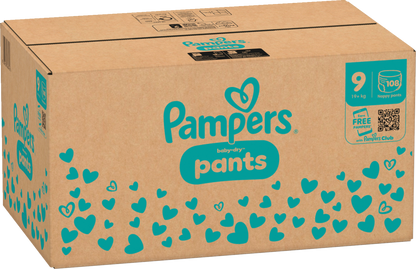 Pampers Baby-Dry PANTS Gr. 9 XXXXL 19+kg (108 STK) Monatsbox