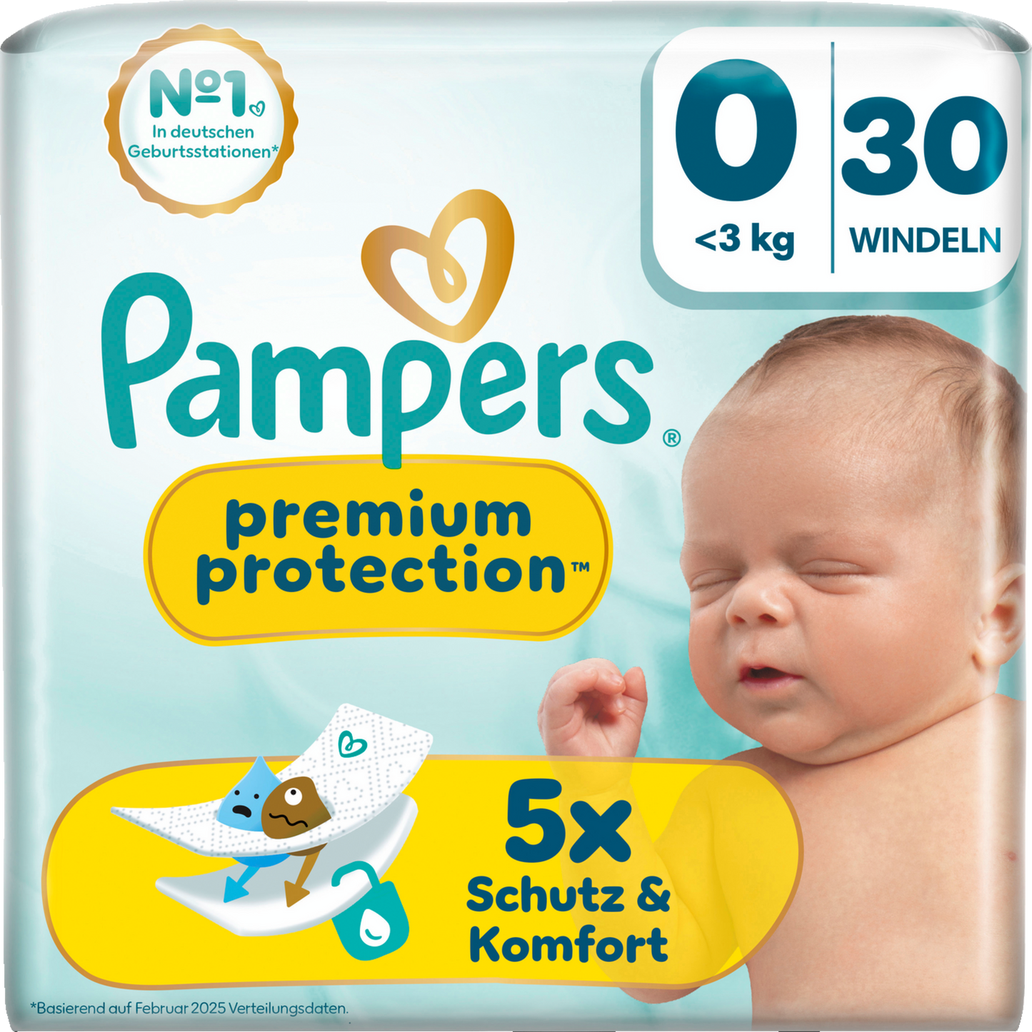Pampers Premium Protection Gr.0 Micro <3kg  (30 STK) Tragepack