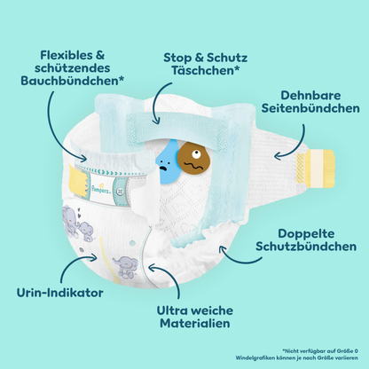 Pampers Premium Protection Gr.0 Micro <3kg  (30 STK) Tragepack