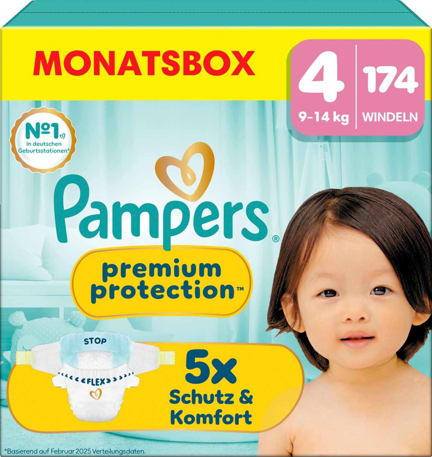 Pampers Premium Protection Gr. 4 Maxi 9-14kg (3x174 STK) AKTION 3 Monatsboxen