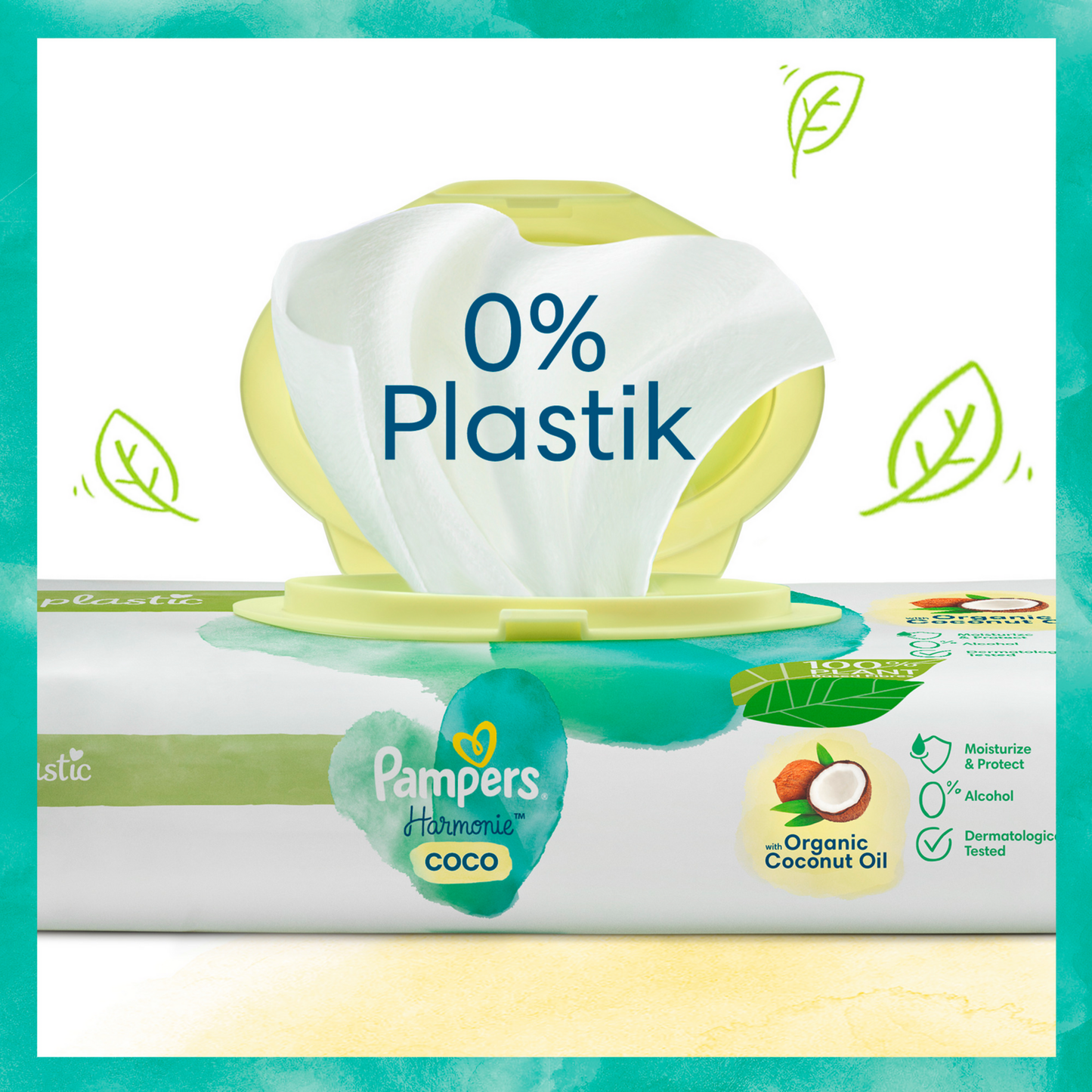 Pampers Harmonie Coco Feuchttücher (18 x 44 STK) Karton