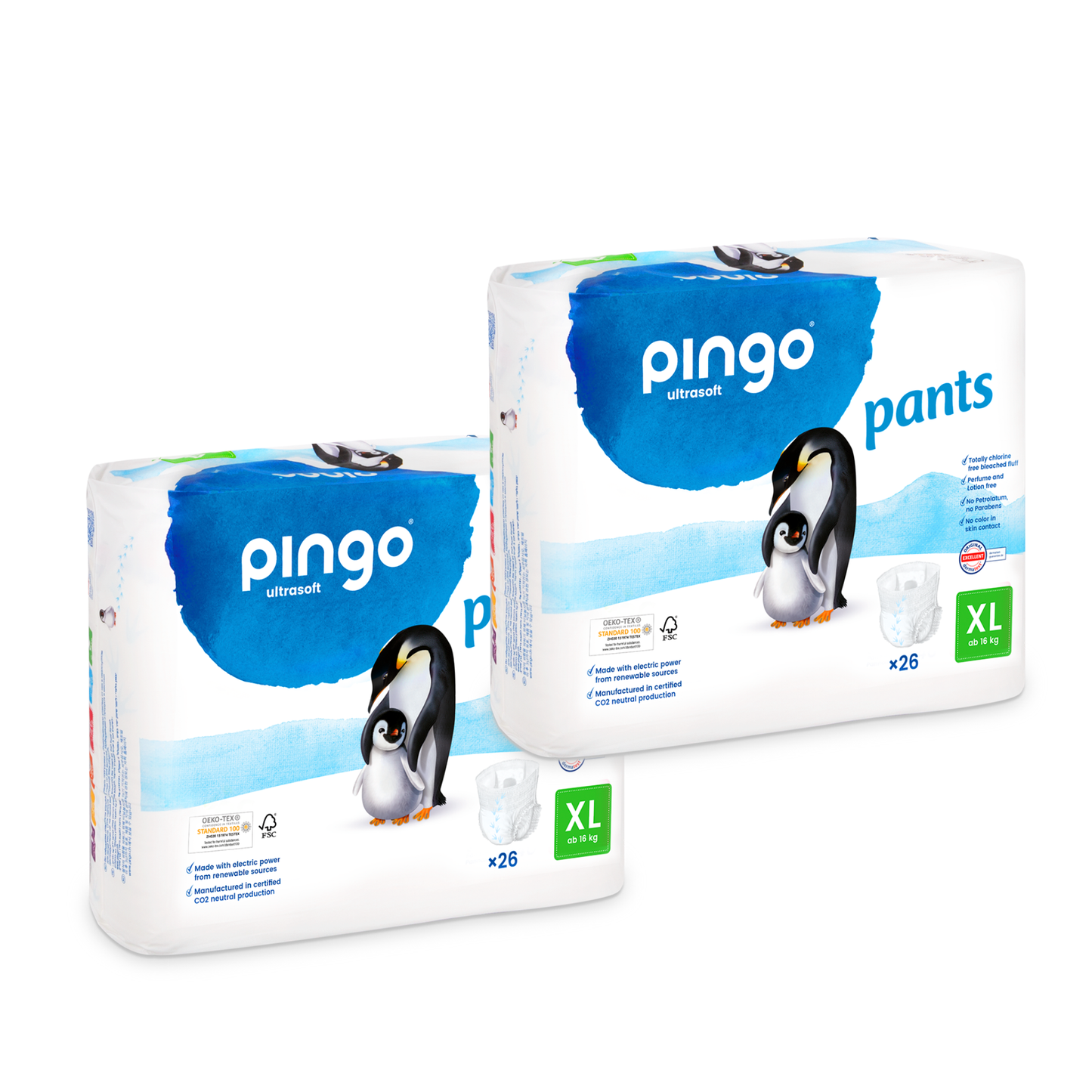 Pingo Pants Gr. 6 XL 16+ Kg (2 x 26 STK) Doppelbeutel