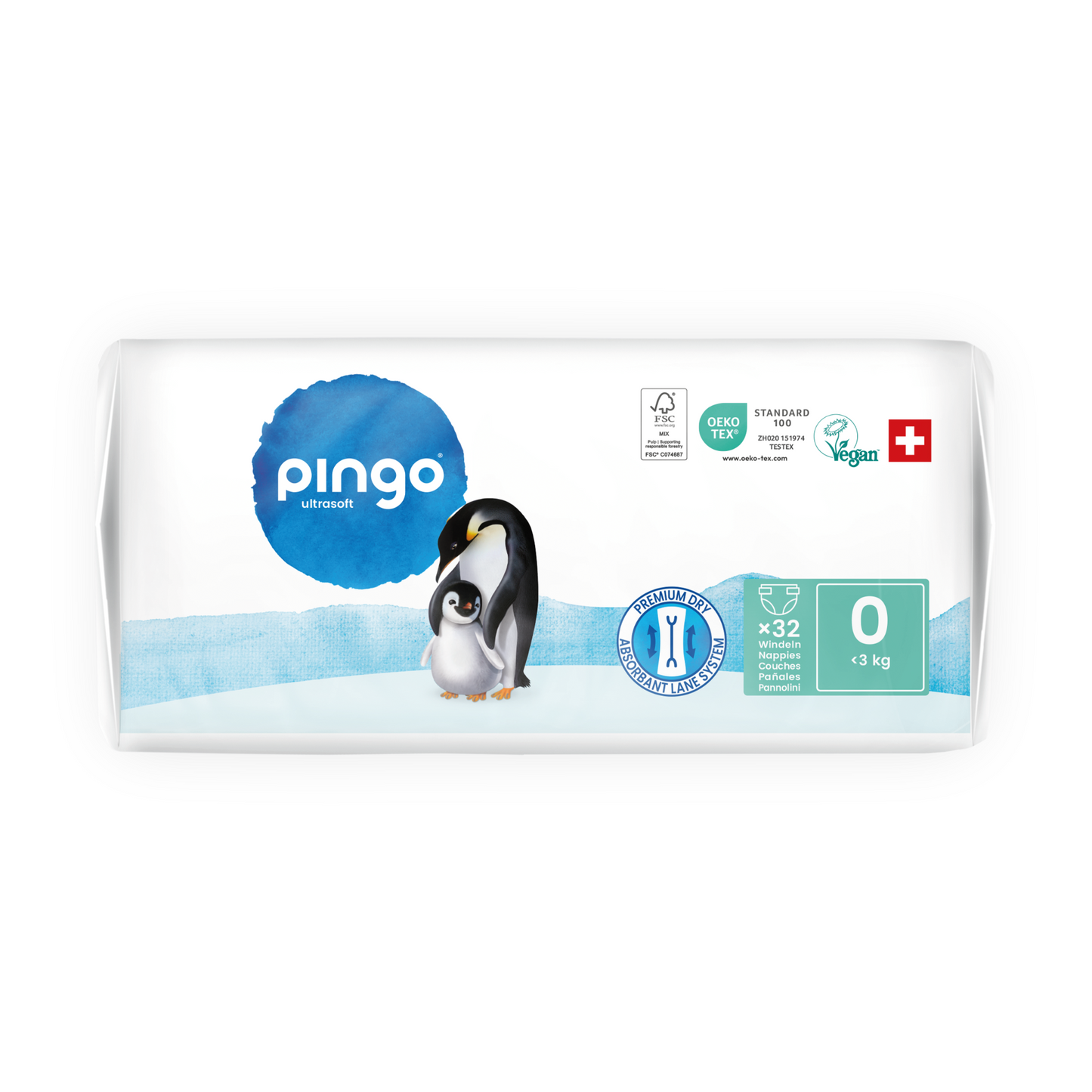 Pingo Gr. 0 XXS (bis 3 kg) Beutel (32 STK)