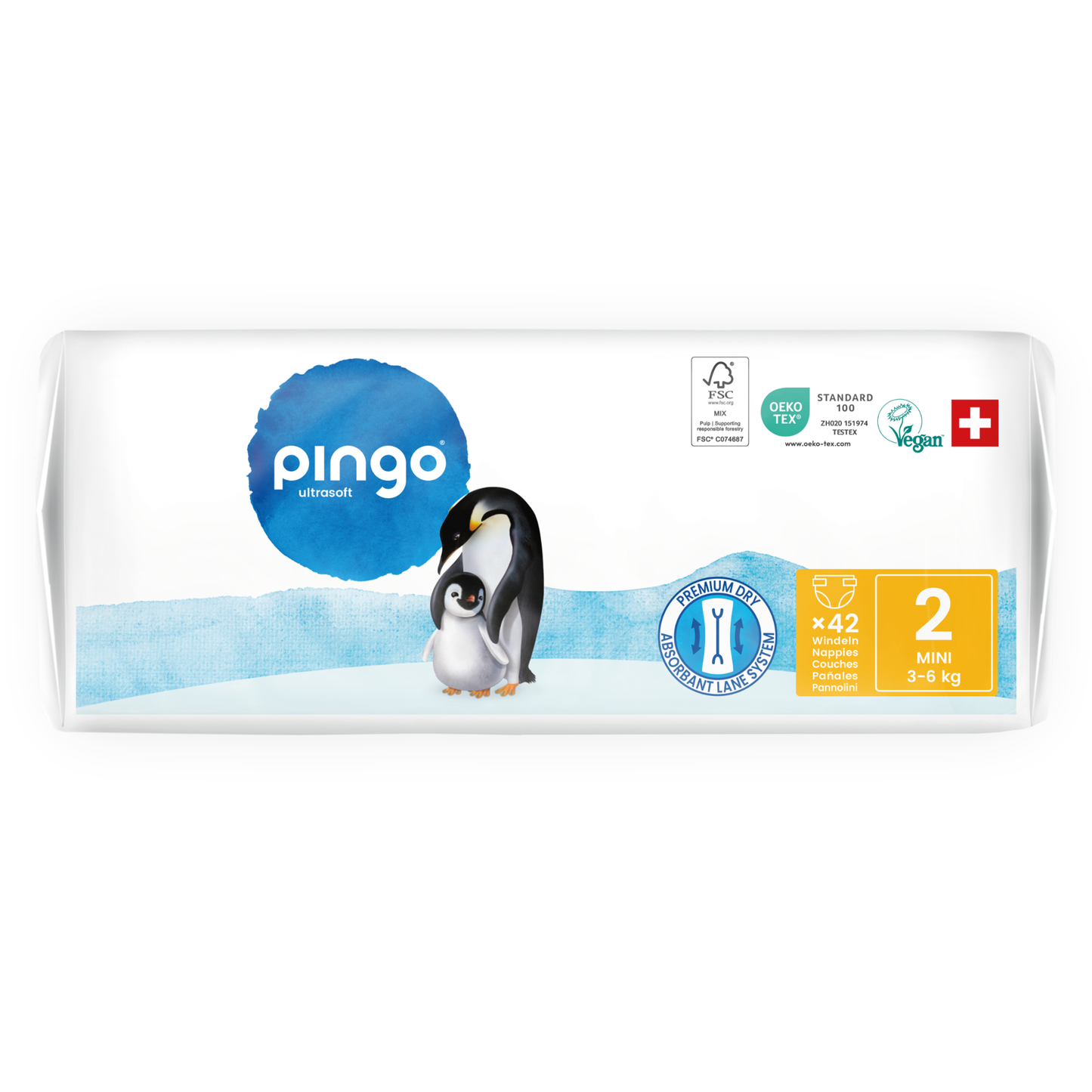 Pingo Gr. 2 Mini (3-6 kg) 2er Karton (2 x 4 x 42 STK)