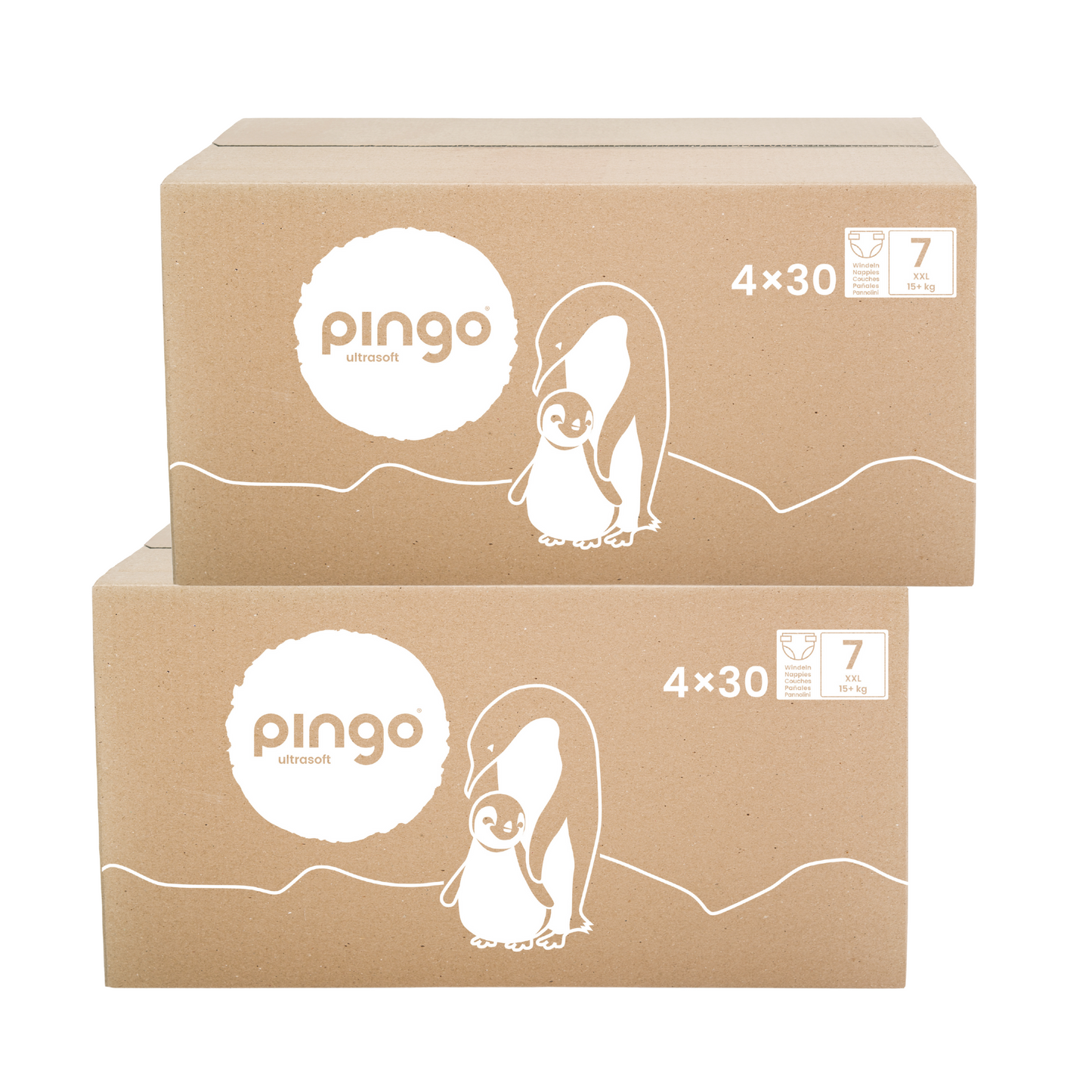 Pingo Gr. 7 XXL (15+ kg) 2er Karton (2 x 4 x 30 STK)