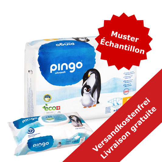 Pingo - Gr. 2 Mini + Pingo Feuchttücher Muster