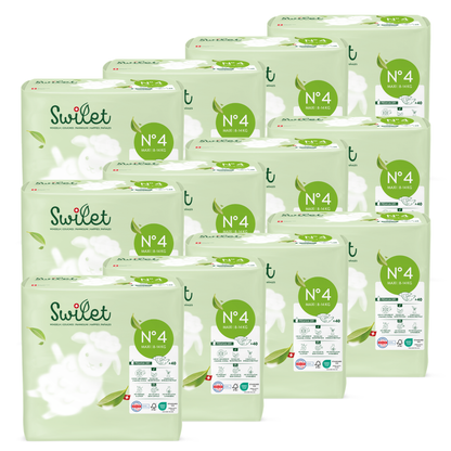 Swilet - Die Biowindel Gr. 4 Maxi 8-14Kg (12x 40 STK) 2erKarton