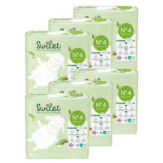 Swilet - Die Biowindel Gr. 4 Maxi 8-14Kg (6x 40 STK) Karton