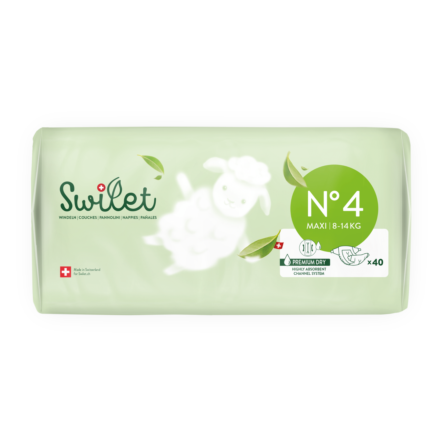 Swilet - Die Biowindel Gr. 4 Maxi 8-14Kg (40 STK) Beutel