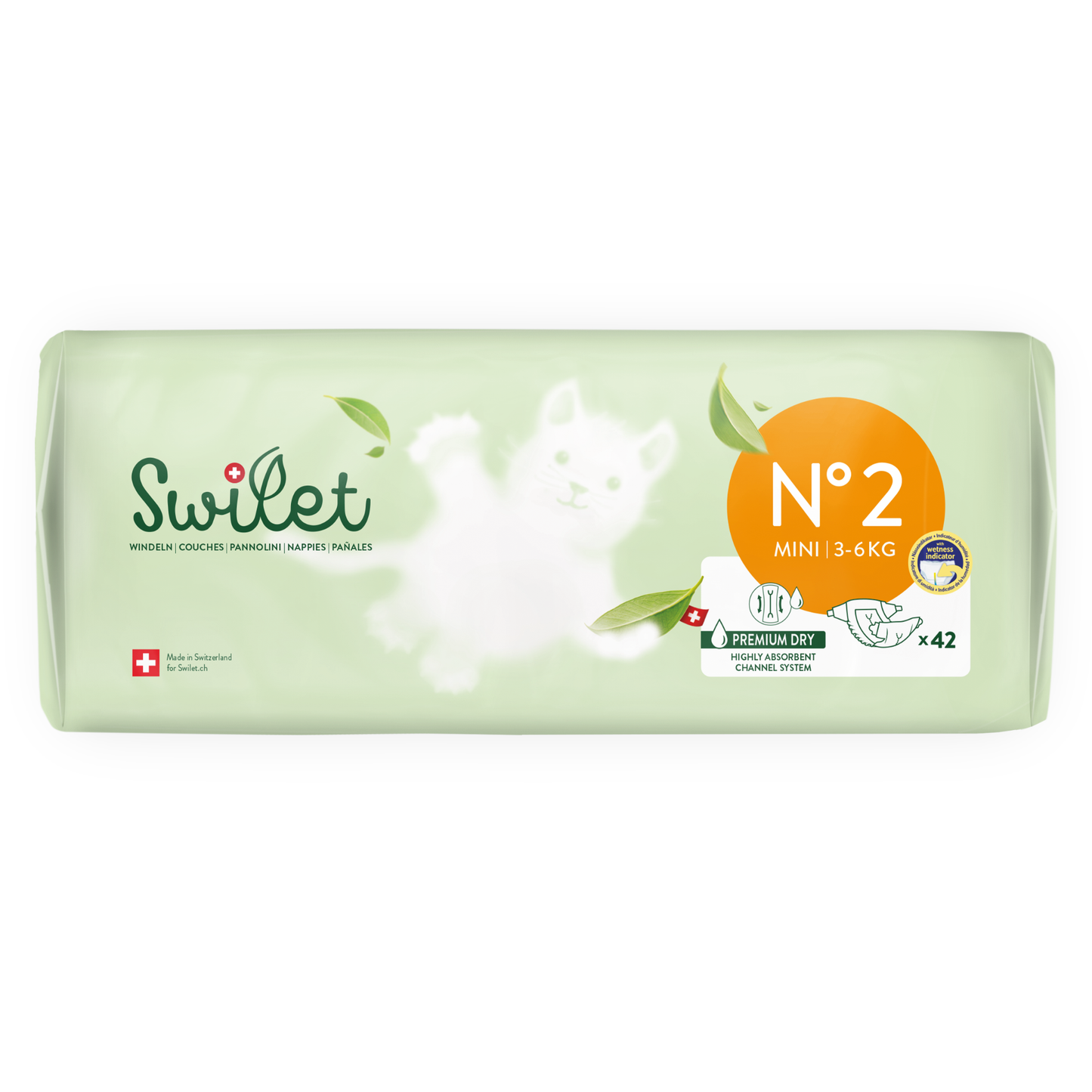 Swilet - Die Biowindel Gr. 2 Mini 3-6Kg (6x 42 STK) Karton