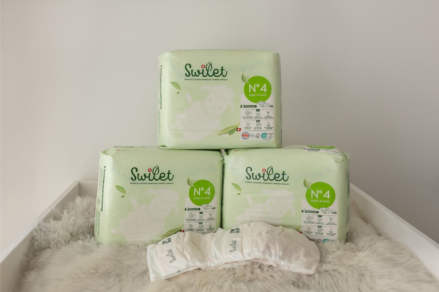 Swilet - Die Biowindel Gr. 4 Maxi 8-14Kg (6x 40 STK) Karton