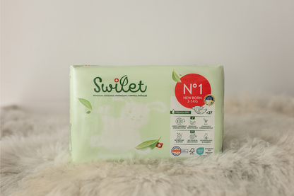 Swilet - Die Biowindel Gr. 1 Newborn 2-5Kg (8x 27 STK) 2erKarton