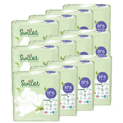 Swilet - Die Biowindel Gr. 6 XL 13-18Kg (12x 32 STK) 2erKarton